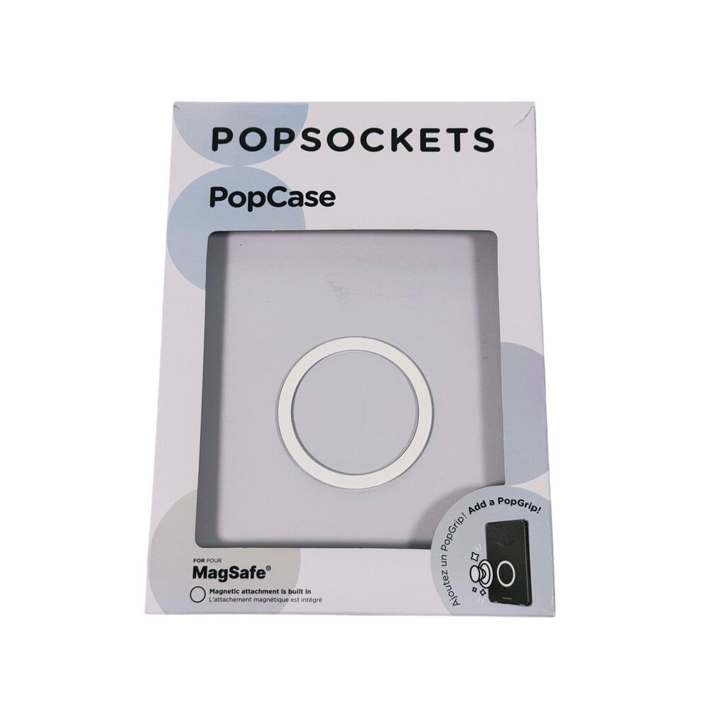 PopSockets PopCase Kindle Reader 12th Gen Clear MagSafe Magnetic 10ft Drop White